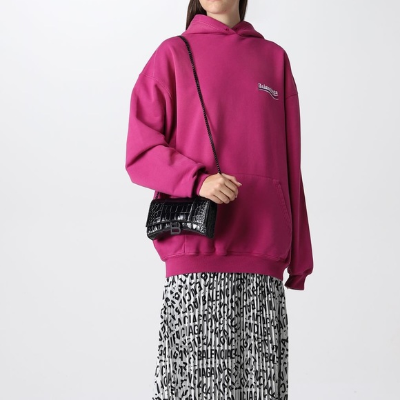 BALENCIAGA Oversized Sweatshirt Unisex XS Fuscia - Picture 7 of 16